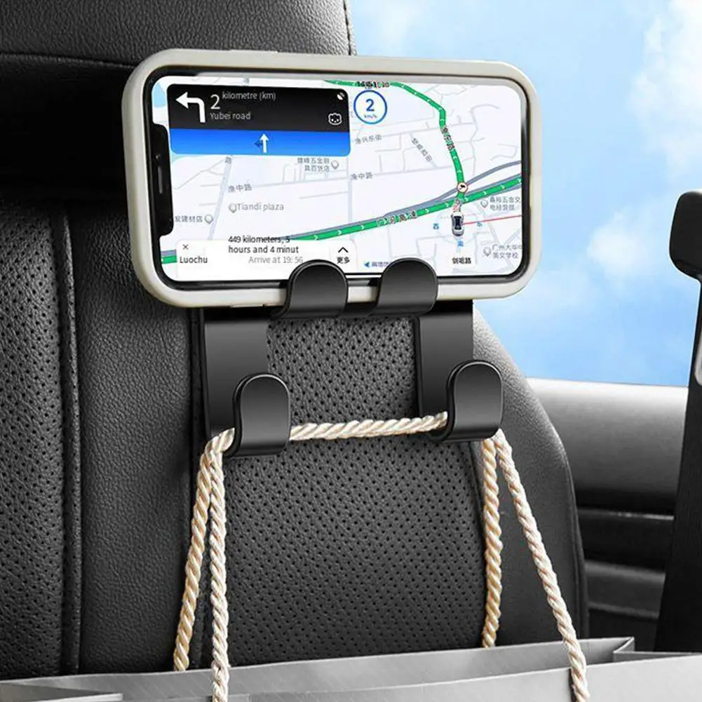 

2Pcs Universal Auto Seat Headrest Hook Storage Hanger Car Vehicle Back Seat Organizer Holder Car Interior Accessories