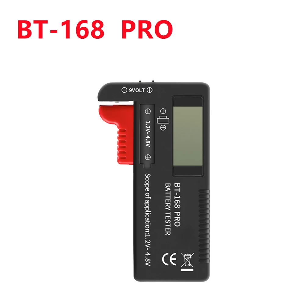 Battery Tester Digital LCD Display C D N AA AAA 9V 1.5V Button Cell Capacity Check Detector