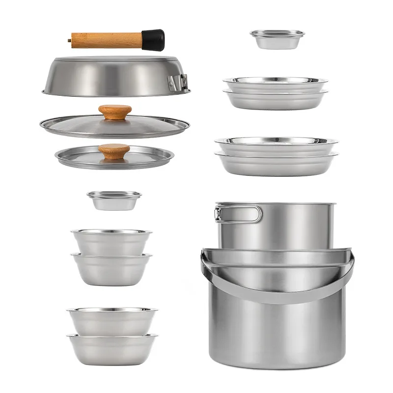 Stainless Steel Camping Cookware 5