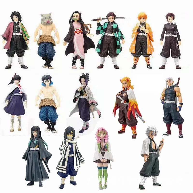 

16CM Anime Demon Slayer Kimetsu No Yaiba Figure PVC Model Toys Kamado Tanjirou Action Figure Agatsuma Zenitsu Nezuko Warrior