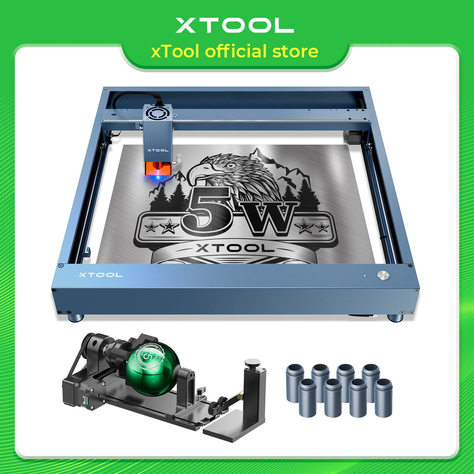 xTool D1 5Wレーザー彫刻機 430x400mm 木工/金属/アクリル