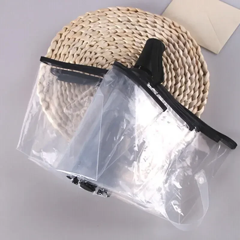 Automatic Umbrella 1PC Transparent Folding Easy Carry Windproof Rain Women Fashion