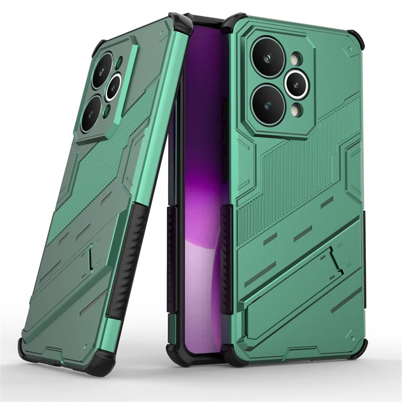 Magnetic Armor Shockproof Kickstand Phone Case - Enhanced Protection with Back Cover s