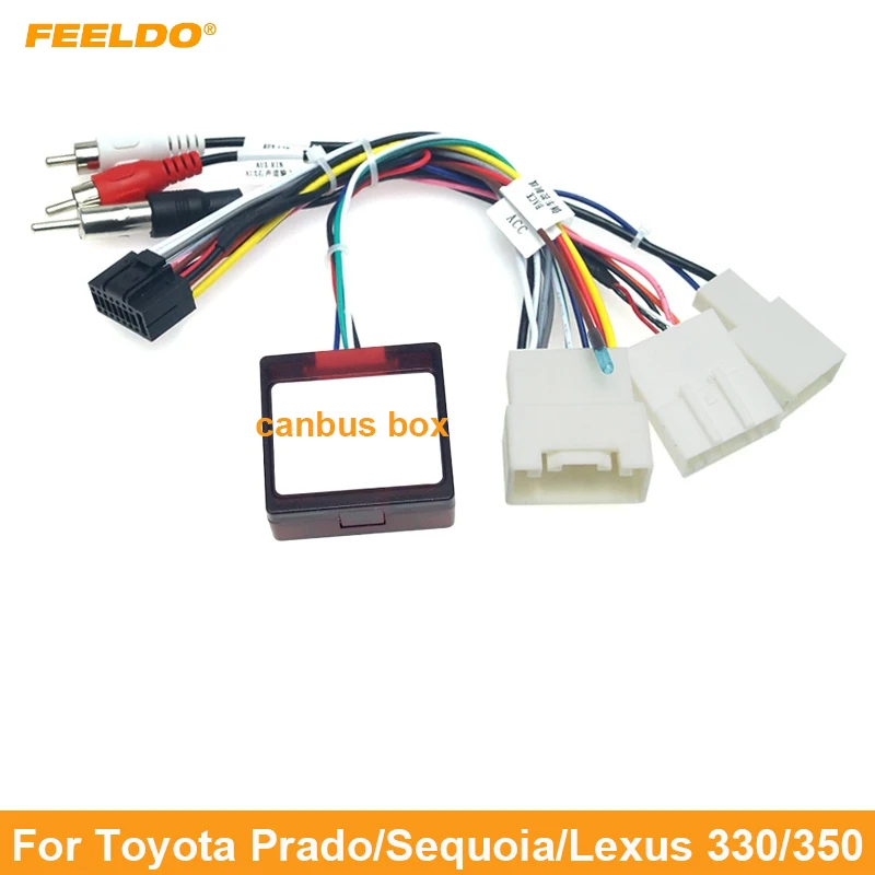 

Автомобильный аудио DVD 16PIN Android кабель питания адаптер с can-шиной коробка для Toyota Prado/Sequoia/Lexus 330/350 жгут проводов