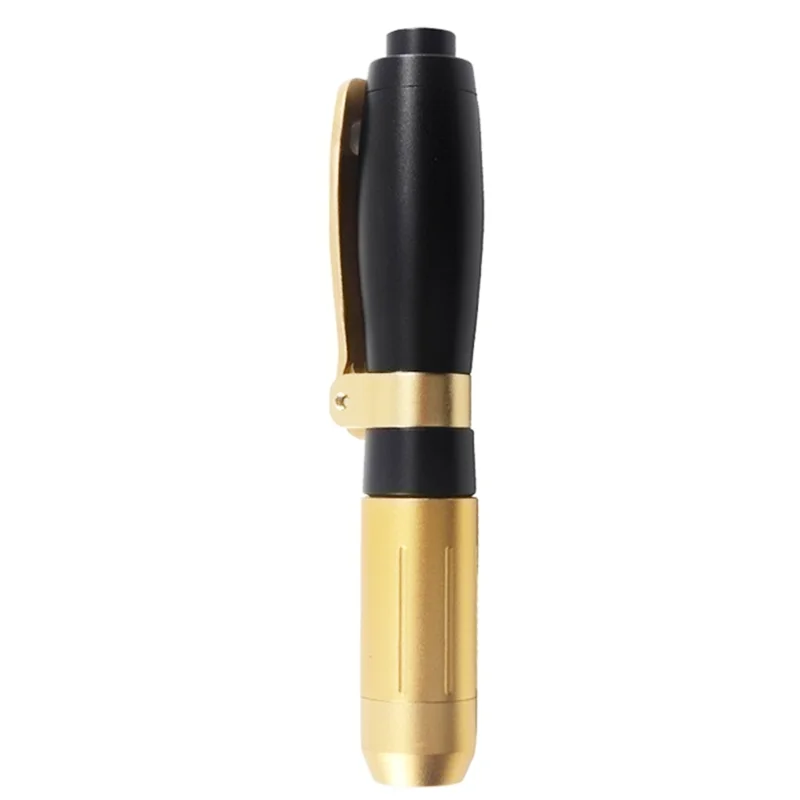 2 IN 1 Hyaluron Pen Meso Injection Gun 0.3ml&0.5ml Head Gold Hyaluronic Acid Pen Lip Injection Anti Wrinkle Tattoo