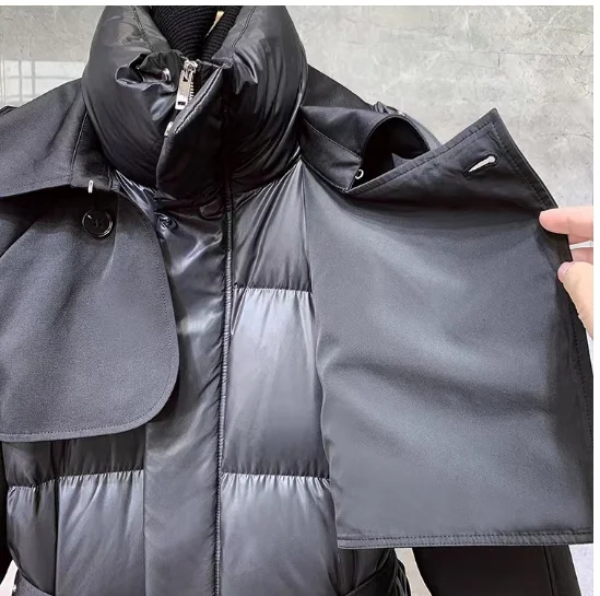 Fashion elegant patchwork down jacket No.18