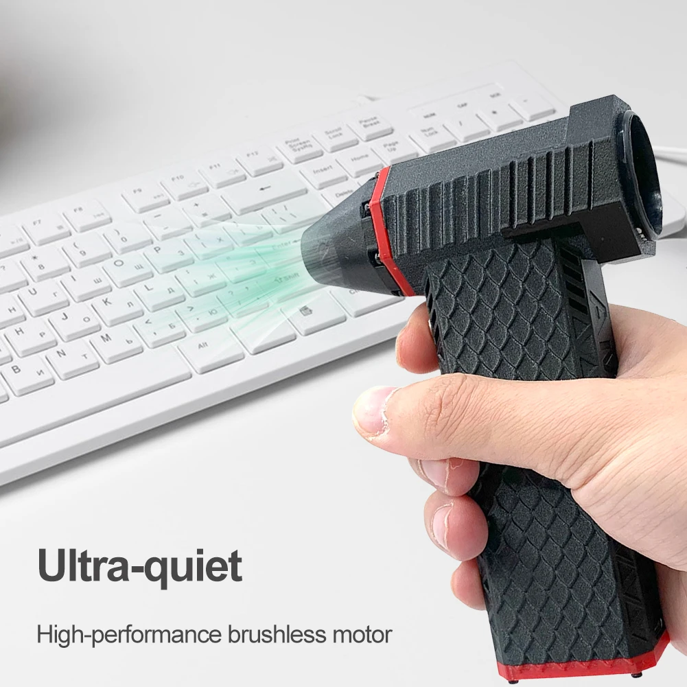 고속 덕트 선풍기 브러시리스 모터 미니 터보 제트 선풍기, 110000RPM, 45 M/S 먼지 송풍기, USB 케이블, 컴퓨터 키보드 클리너