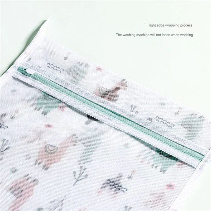Laundry Bag Fine Mesh Cute Printted Washing Bags For Washing Machine Clothes Organizer Underwear Bra Clean Basket Multiple Sizes 4