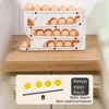 Egg Dispenser Automatic Rolling Egg Tray Organizer, Space Saving Refrigerator Egg Roller,Holds 20/30 Eggs Simultaneously 4