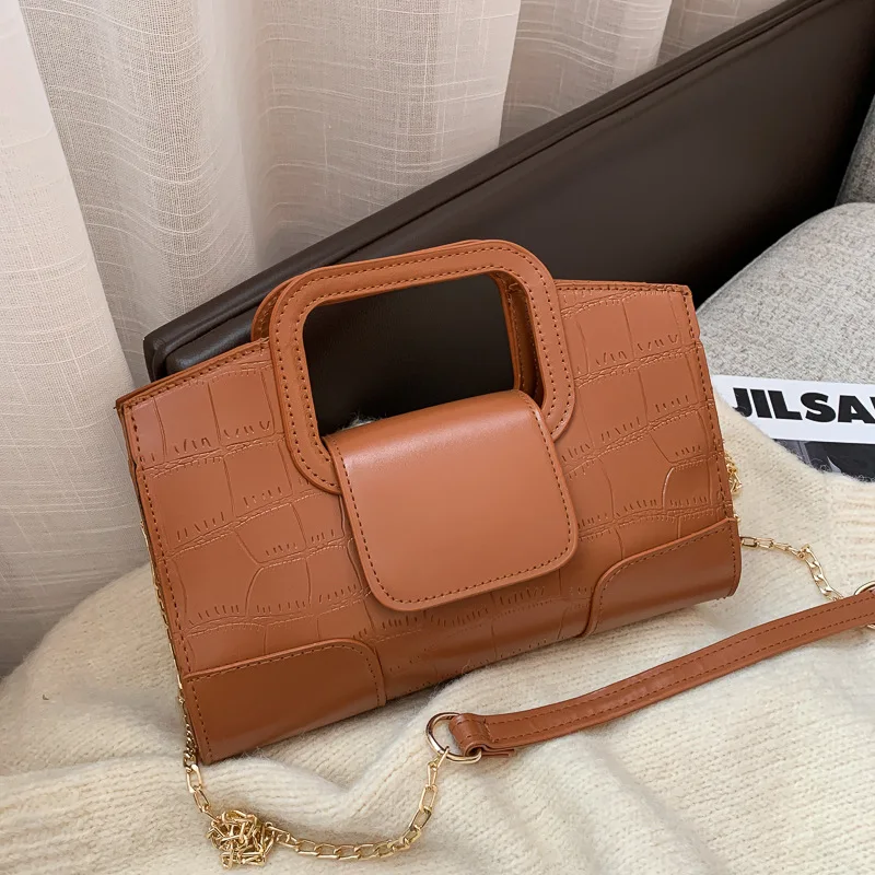 New casual women's bag Fashion all-in-one shoulder bag Crossbody bag Simple multi-purpose crocodile print women's handbag 2023