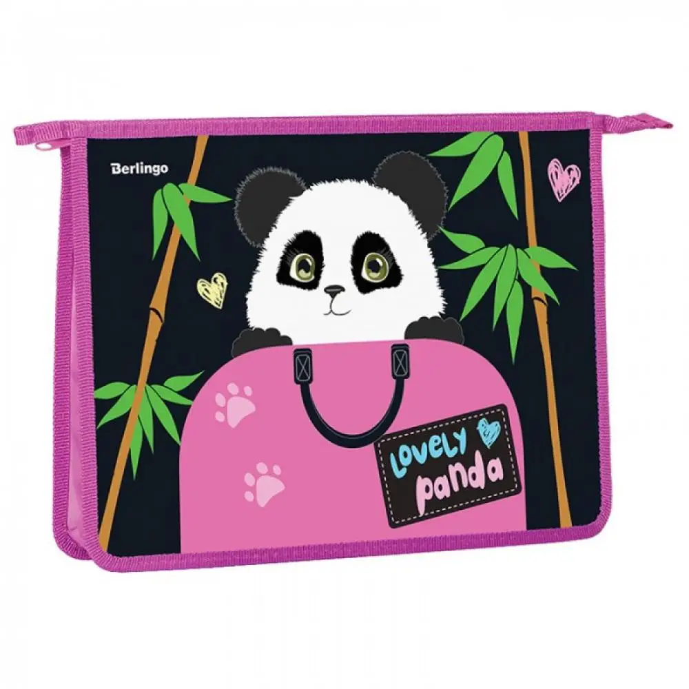 Berlingo Папка для тетрадей Lovely panda А4 |