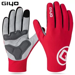 Enhanced Cycling Winter Gloves - Insulated, Touchscreen-Compatible, Full Finger Warmth - XXL (S-22 Red)