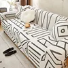 Jacquard Adjustable Elastic Sofa Cover Armchair Protector Corner L Shape Stretch Thick Slipcovers Couch Covers 1/2/3/4/5 Seater 6