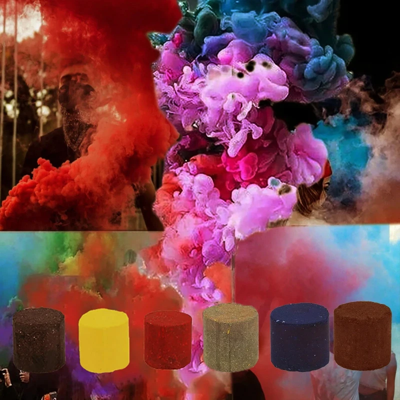 Colorful Smoke Pills Portable Magic Fog Bombs Creative Christmas Party Wedding Stage Spray-supplies Photography Smoke-stick-prop