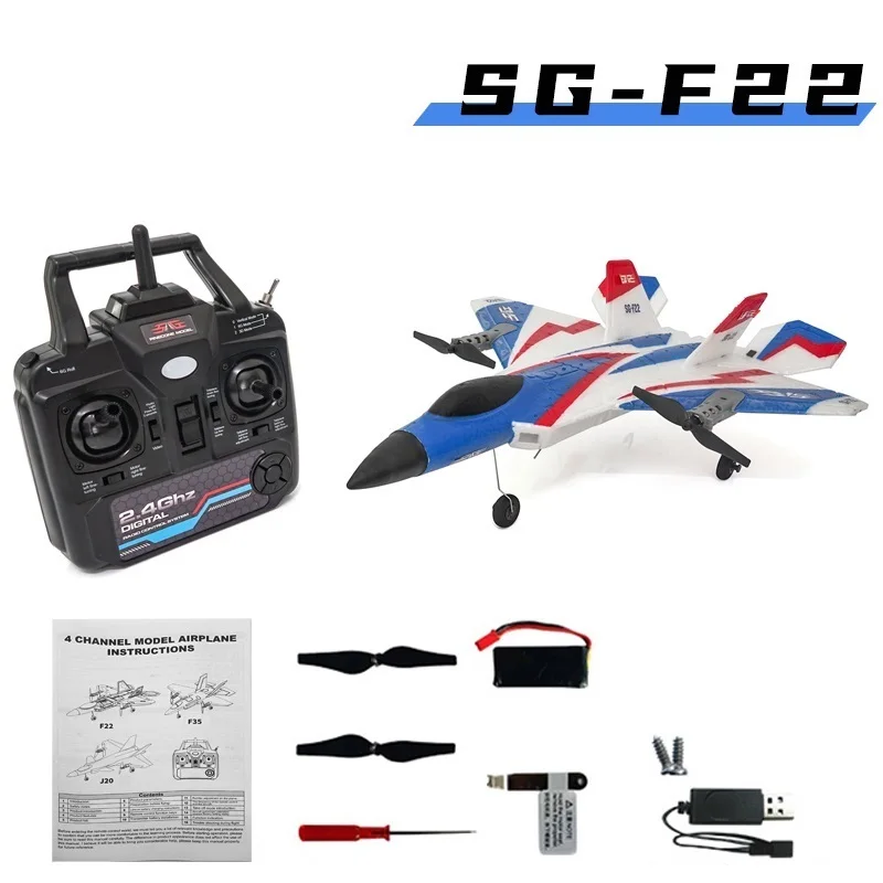RC letadélko F22 4K 1B 3D letadlo akrobatické 2,4 GHz