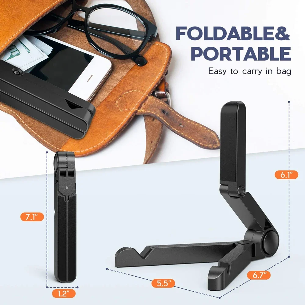 Adjustable Folding Desktop Tablet and Mobile Phone Stand