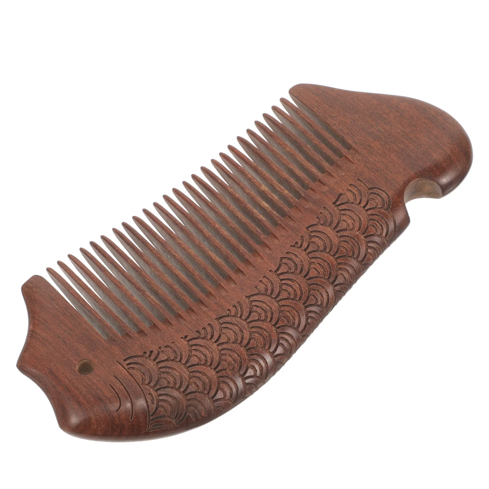 

Wooden Comb Decor Fine Tooth Portable Massage Sandalwood Hair Detangling Travel