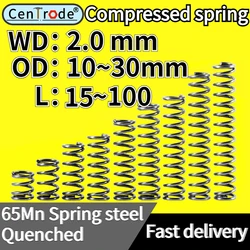 Wire Diameter 2.0mm Outer Diameter 10-30mm Length 15mm-100mm Compression Spring Compressed Spring Retracing Spring Spring Wire