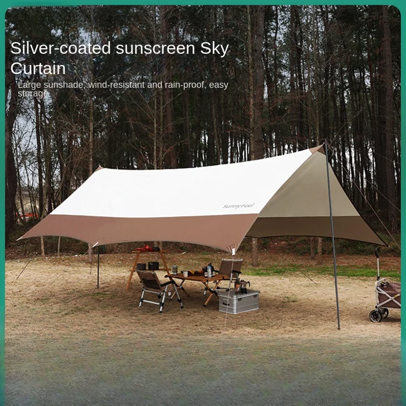 outdoor-camping-silver-coated-sunblock-canopy-portable-wear-resistant-wind-and-rain-octagonal-canopy-waterproof-pu2000mm