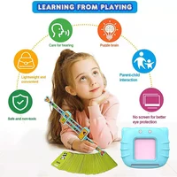 Kids Education Learning Toy English Reading Machine Speech Therapy Autism Montessori Preschool Toy Flash Cards For 2-6 Year Gift 2