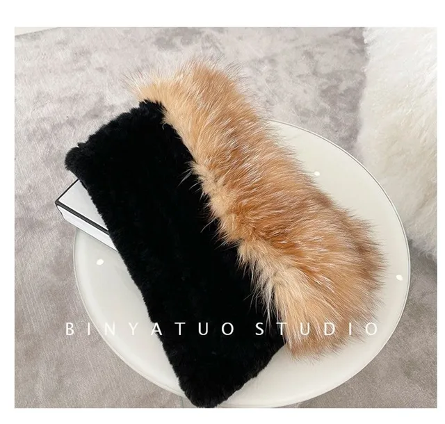 레드 폭스 모피 패션 분위기 조끼