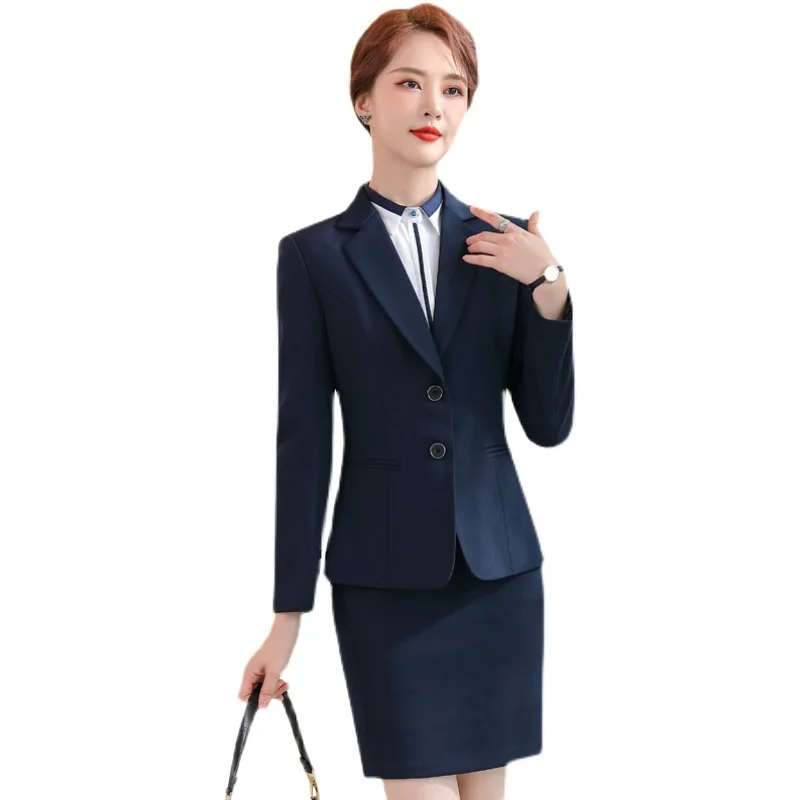 1502 Hotel Manager Work Clothes Temperament Slim Fit Vest Suit White Collar Business Formal Wear Suit Business Wear Work Clothes