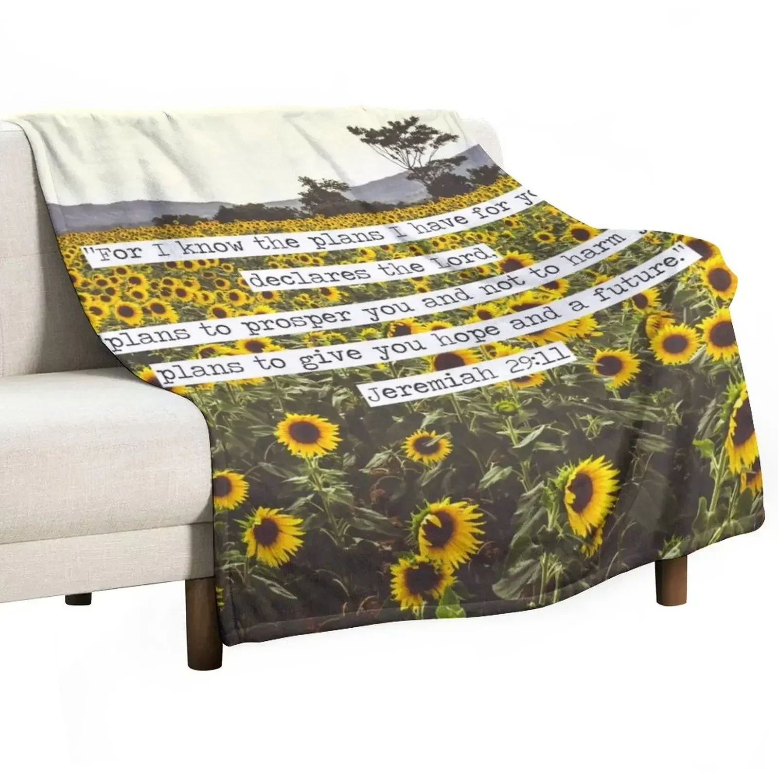 

Jeremiah Sunflowers Throw Blanket warm winter Decorative Throw sofa bed Plaid Blankets