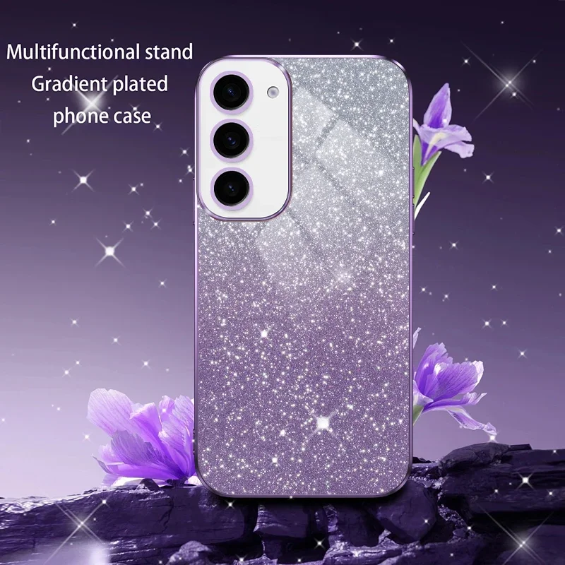 Shiny Glitter Plating Silicone Soft Cover Case