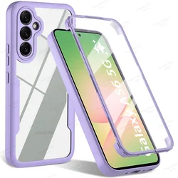 360° Full Cover Shockproof Case with Screen Protector for A16 (Purple)