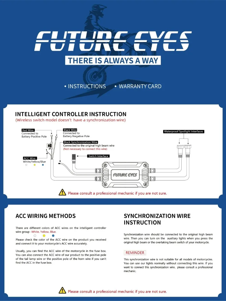 Future Eyes F20P мотоциклетный прожектор, вспомогательная ...