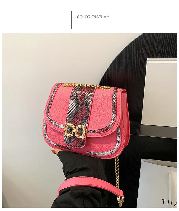 2023 New Hot Selling Trend Women's Bag Snake Skin Crossbody Bag Women's Bag Small Bag Women's Shoulder Bag_voghion.com