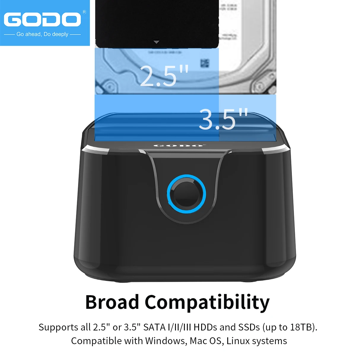 USB 3.0 HDD Docking Station 2.5/3.5" SATA HDD/SSD 5Gbps External Hard Drive Dock UASP Support Fast Data Transfer hdd docking station