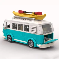 MOC Technical Car T1 Camper Van Vehicle 309PCS Model Building Blocks Toys For Children Toy Kids Gifts City Car Bricks 3