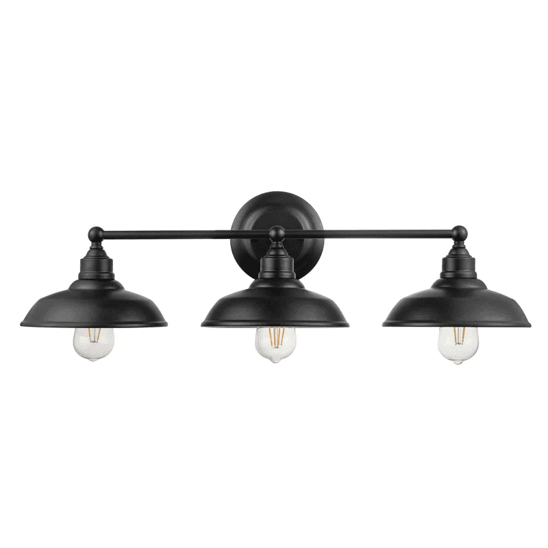 

Three Light Vanity in Matte Black