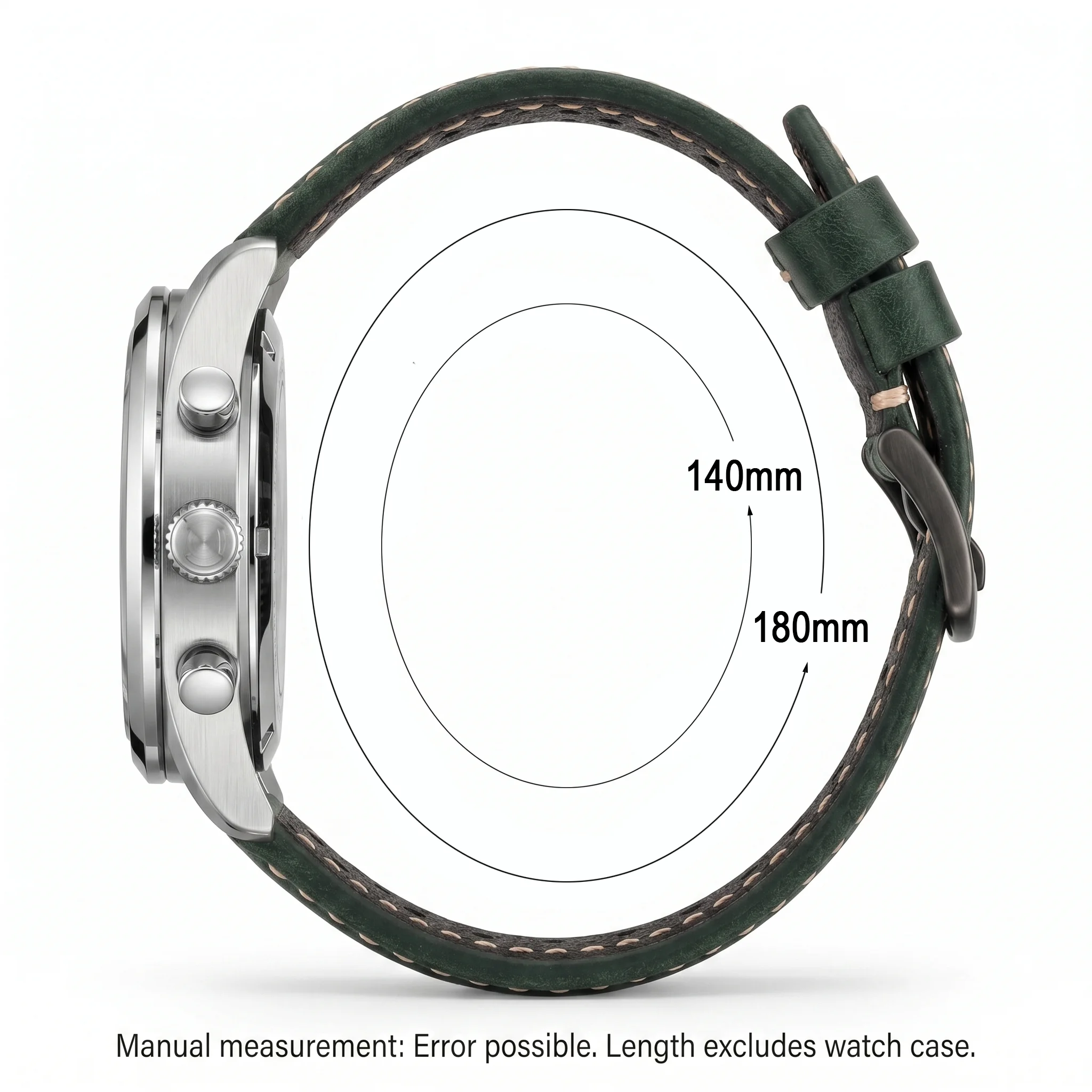 Premium Vintage Matte Genuine Leather Watch Strap – Breathable Cowhide Band