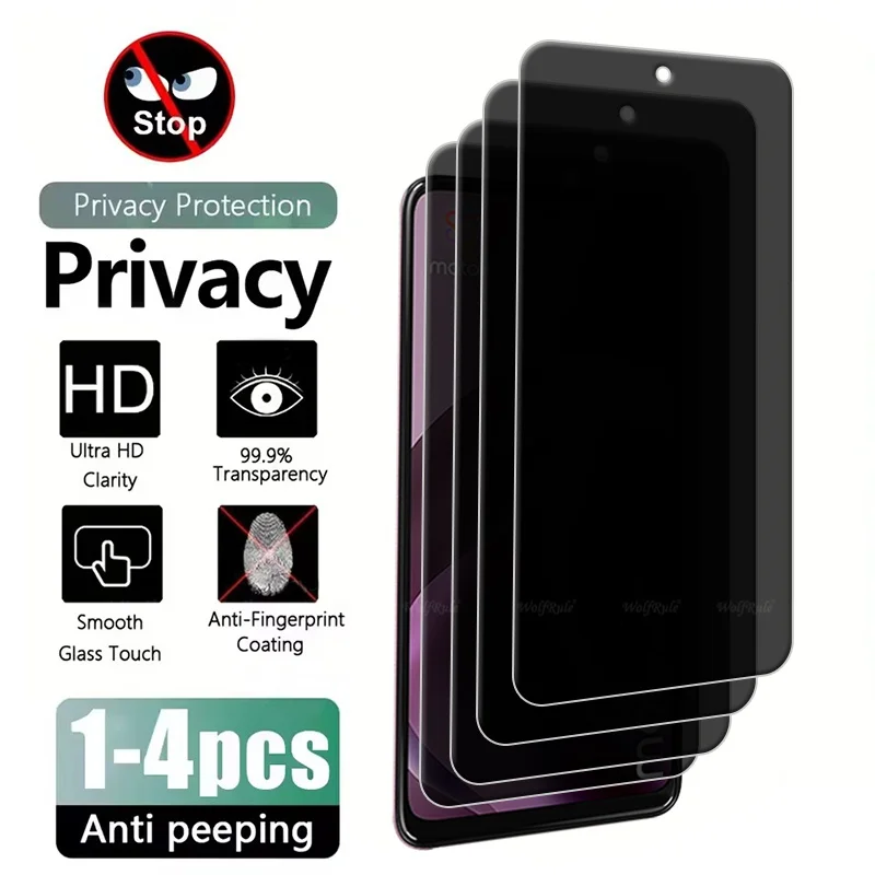 Moto G17 Privacy Anti-Spy Tempered Glass Screen Protector, HD 9H, Multiple Pack Options Available
