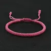 Bracelet bouddhiste tibétain porte-bonheur tressé à la main réglable noeud King Kong fil rouge bracelets porte-bonheur pour femmes hommes Couple amoureux