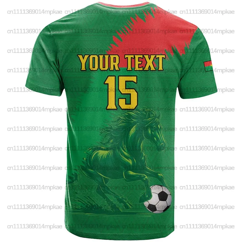 Herren Burkina Faso Afrikanisches T-Shirt, Bedrucktes Rundhals-Oberteil, Lässiges Lockeres Modisches Retro-Sport-Streetstyle-Oberteil – Detail 11