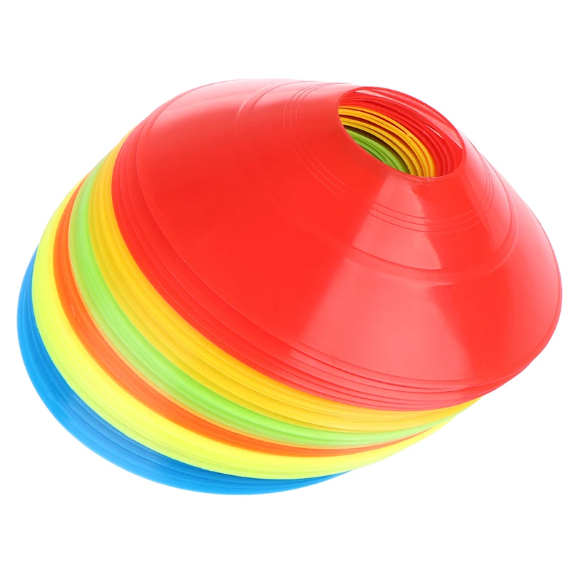 

5Pcs Football Training Logo Disc Obstacle Sign Cone Disc Multi Sport Training Plastic Stand Holder For Soccer Ball Game Disc