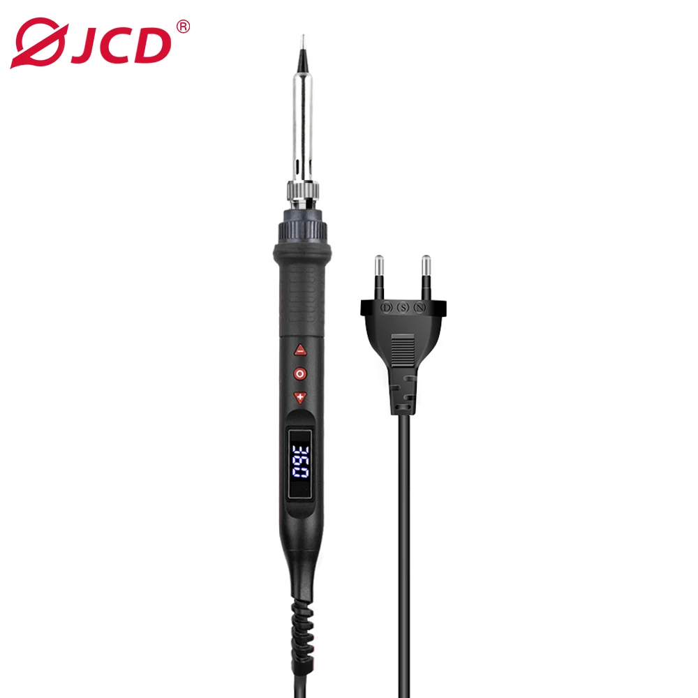 JCD 908U Soldering iron kit LCD display 80W Adjustable temperature portable Soldering iron 220V/110V welding tool 6