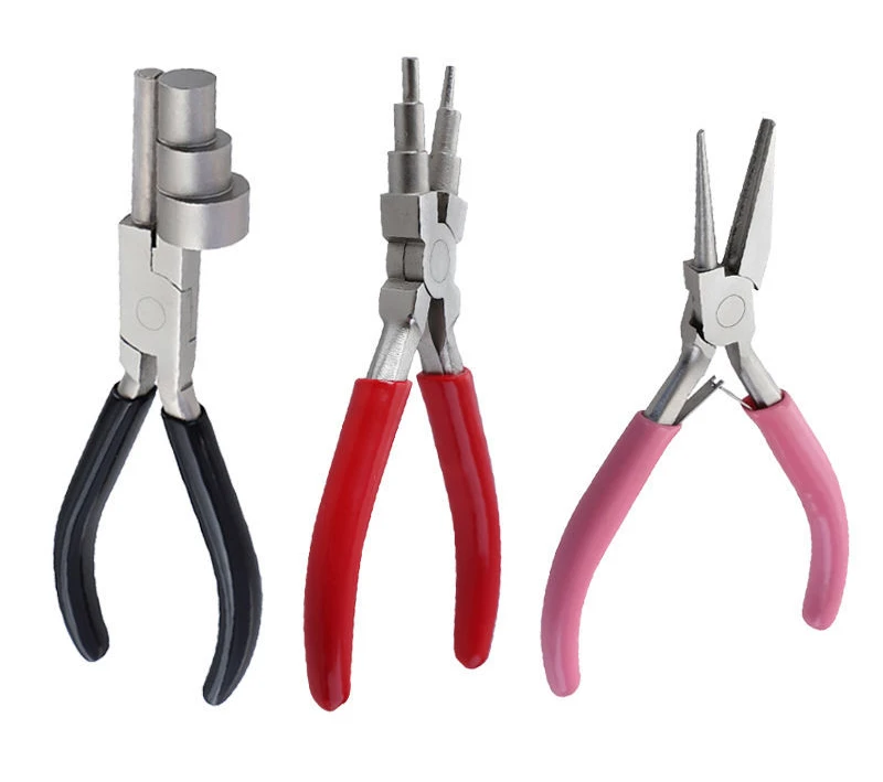 Multifunctional 9 ne.edle rolling pliers for gold wire silver wire