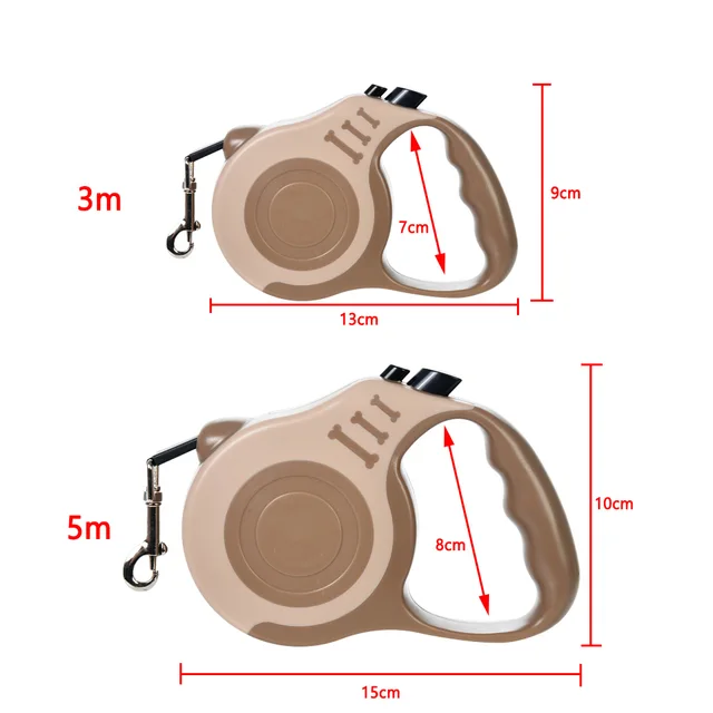 3 Meters 5 Meter Retractable Pet Dog Leash for Small Big Dogs Hiking Walking Traction Rope French Bulldog Chihuahua Accessories 6