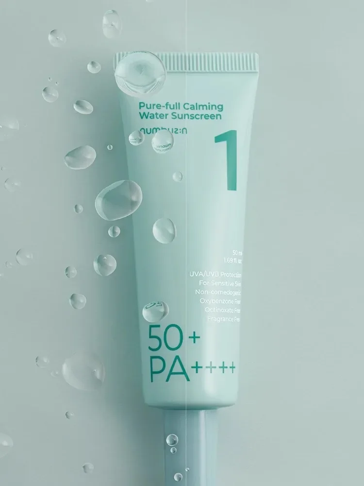 Korea Makeup Numbuzin NO.1 Sunscreen 50ml Cooling Refreshing Soothing SPF50+PA++ Centella Asiatica Moisturizing Skincare Beauty