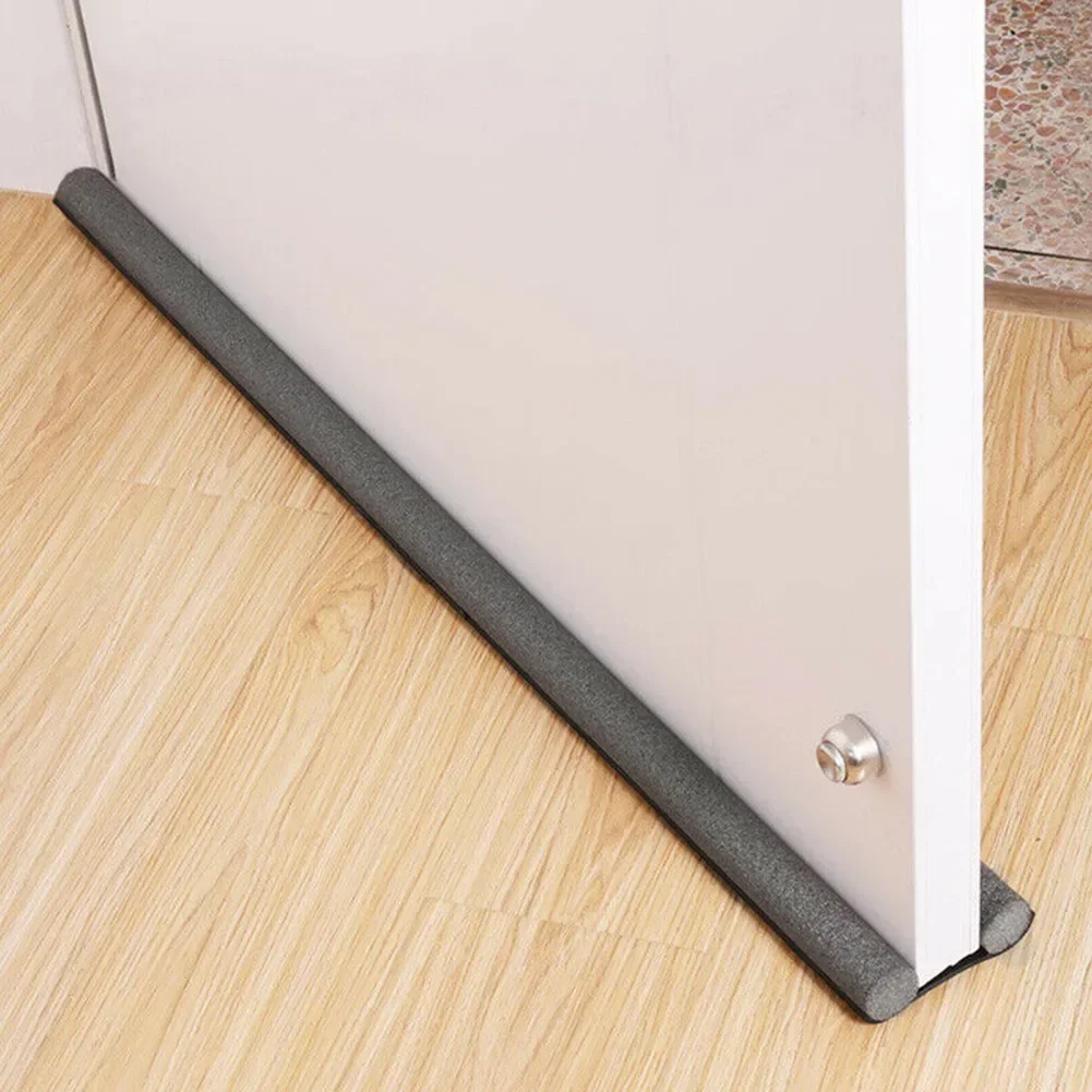 Door Bottom Sealing Strip Door Draft Guard Indoor Under Double Sided Foam Insulation Reduce Noise 93*10cm