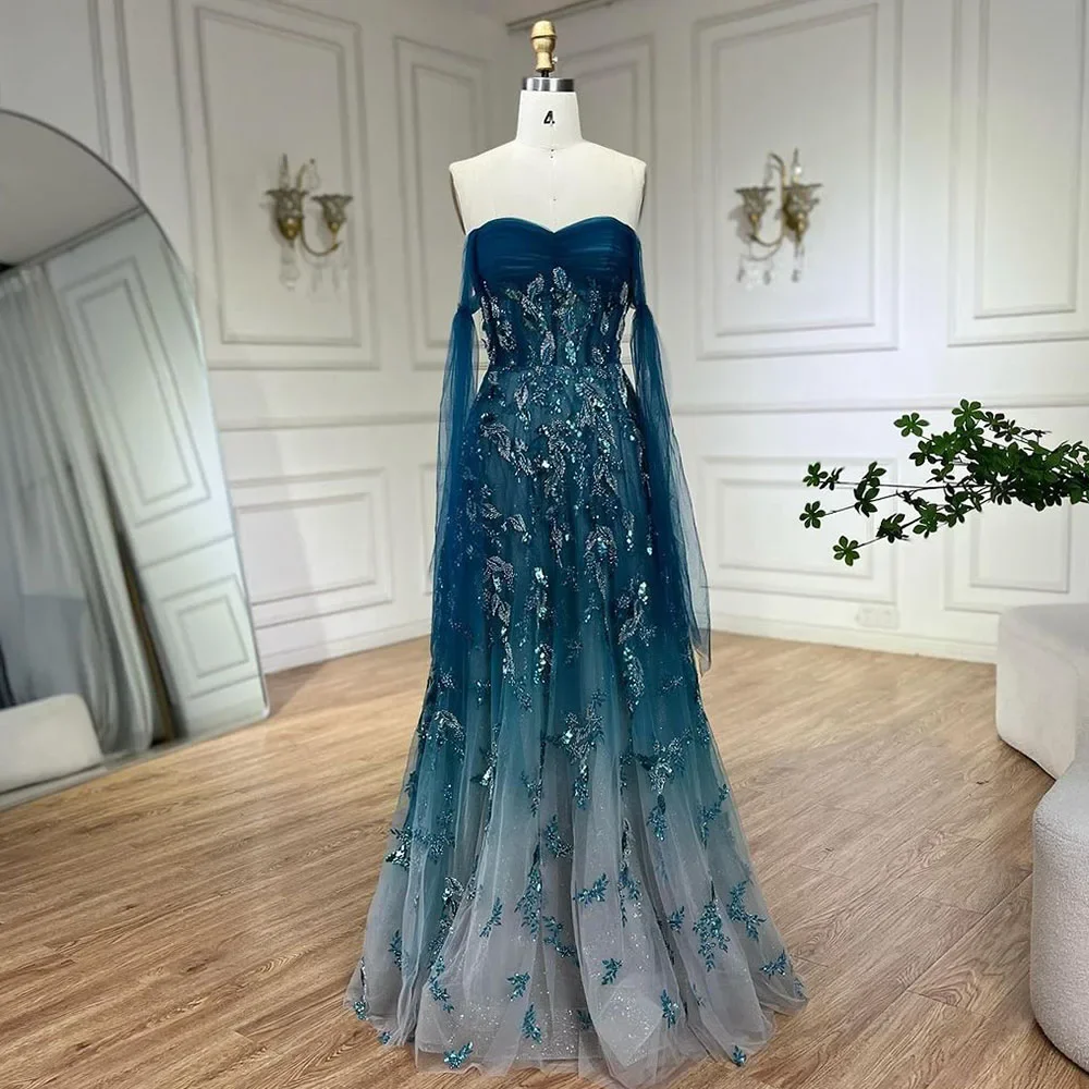 navy blue dress for baby girl STRAPLESS FORMAL DRESS style JQ1101