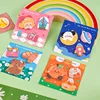 4 Pieces Cartoon Adhesive Cute Kawaii Notes Notepad Memo Pad Office School Supplies Stationery Sticker 1