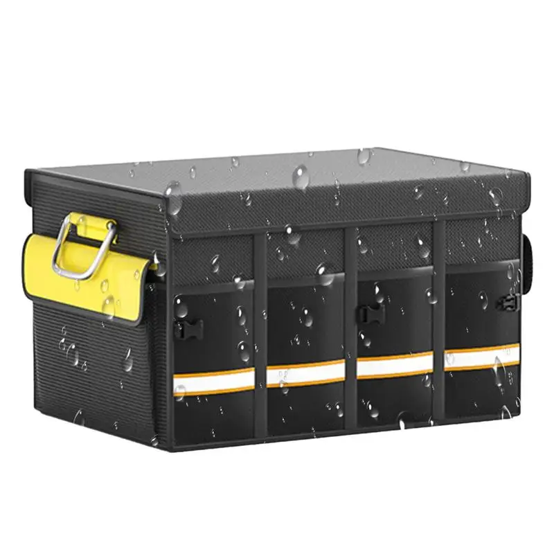 

Trunk Storage Organizer For Car Auto Trunk Storage Heavy Duty Collapsible Organizer With Reinforced Handle For SUV Car Van