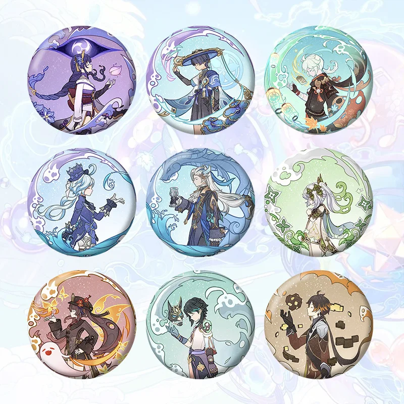 

Genshin Impact Symphony Pin 58mm Anime Brooch Pin Cosplay Badge Cosplay Badge