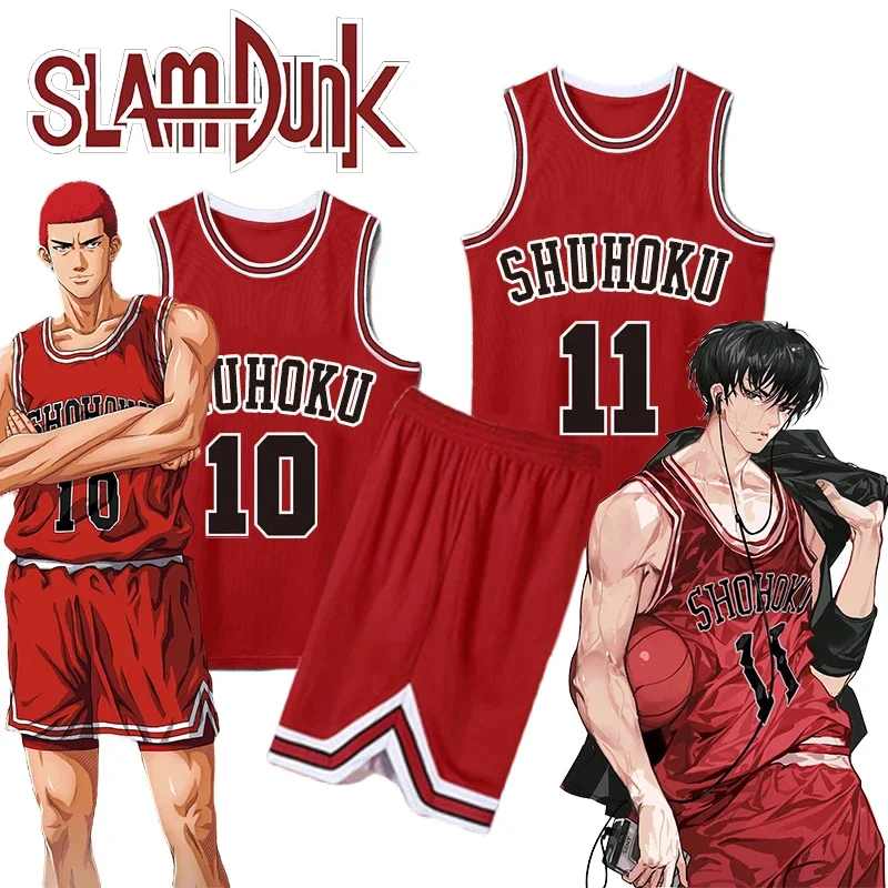 

Kaede Rukawa Cosplay Anime Slam Dunk Sakuragi Hanamichi Cosplay Slam Dunk Jersey Shohoku School Basketball Team Jersey Costume