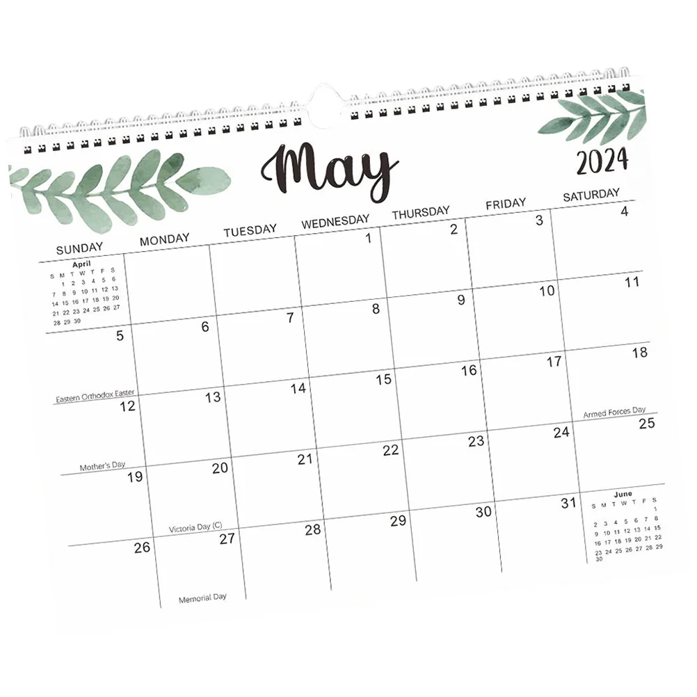 Calendar Delicate Hanging Clear Printed Wall Household Monthly Home Office Planning 2024 english wall calendar desk calendars delicate hanging clear printed planning monthly paper home supply office